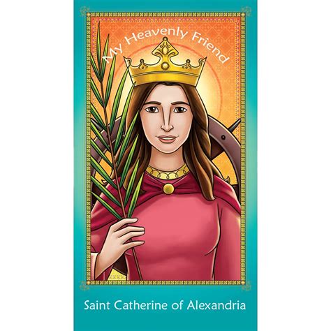 Prayer Card Saint Catherine Of Alexandria