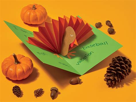 Craft Turkey Pop Up Card Scholastic