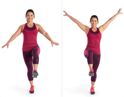 Warmup: March With Arm Circles | 10 Minute Arms and Abs Workout | POPSUGAR Fitness Photo 2