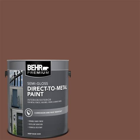 Behr Premium Gal S Toasted Pecan Semi Gloss Direct To Metal