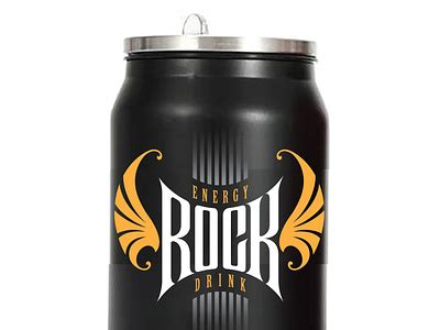 Rock Energy Drink Label Design by MD Bodiuzzaman on Dribbble