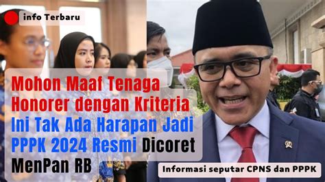 Mohon Maaf Tenaga Honorer Dengan Kriteria Ini Tak Ada Harapan Jadi PPPK