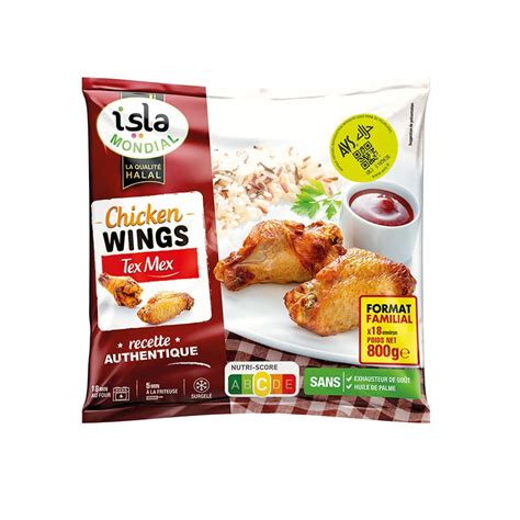 Chicken Wings Marin Es Isla Mondial Halal Chez Vous