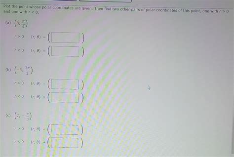 Solved Plot The Point Whose Polar Coordinates Are Given Chegg