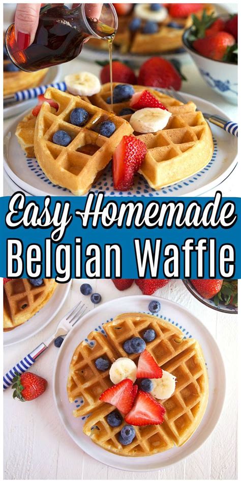 Authentic Belgian Waffle Recipe The Suburban Soapbox