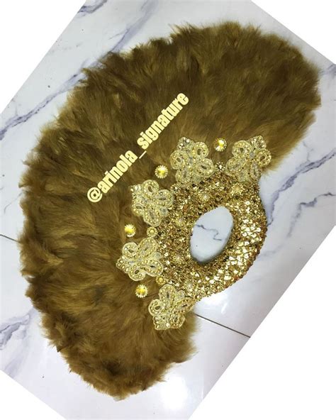 Aso Oke Veil Bridal Handfan On Instagram Unique Gold Clutch Hand