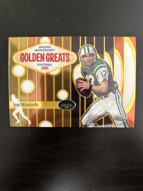 2005 TOPPS GOLDEN Anniversary Greats Joe Namath Jets De New York GA2