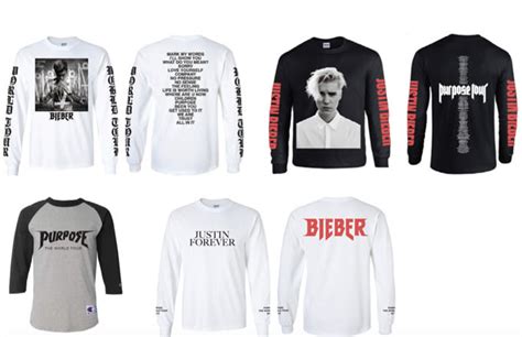 Justin Bieber Purpose Tour Merch Exclusive First Look Complex