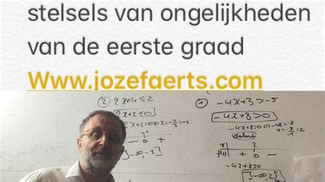 717 Hoe Los Je Stelsels Van Ongelijkheden Van De Eerste Graad Op