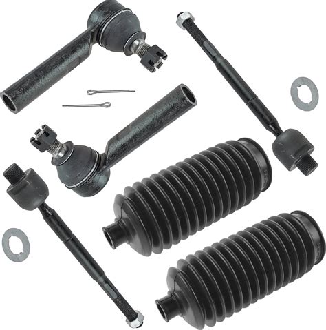 Amazon 6 Piece Set Inner Outer Tie Rod End W Rack Boot Bellow