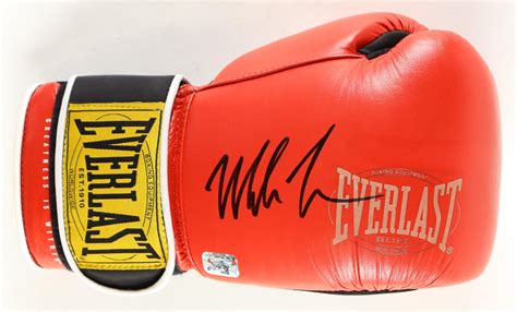 Mike Tyson Signed Everlast Red Professional Model Boxing Glove Tyson