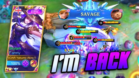 Super Aggressive Fanny Freestyle Killer Akira Is Back ️🔥 Savage Gameplay Mlbb Youtube