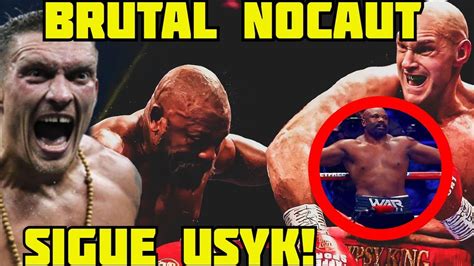 TYSON FURY NOQUEA A DERECK CHISORA Y AMENAZA A USYK TU ERES EL