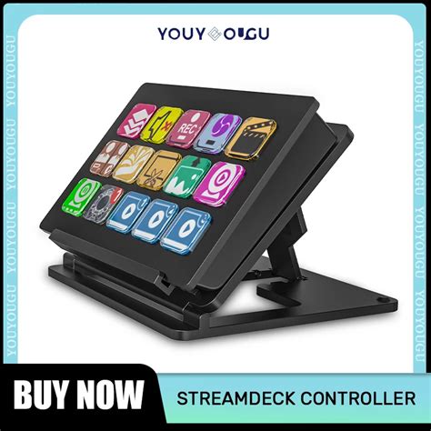 StreamDeck Consolas De Teclado LCD Visual 15 Teclas Live Content