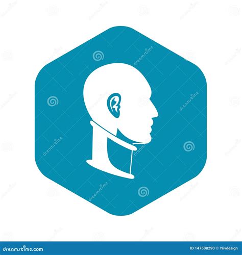 Cervical Collar Icon Simple Style Stock Vector Illustration Of