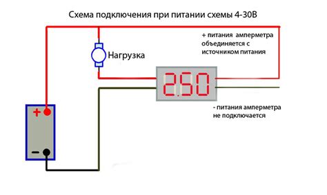 Автомобиль амперметр схема подключения