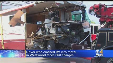 Driver Charged With Oui After Rv Crashed Into Westwood Motel Youtube