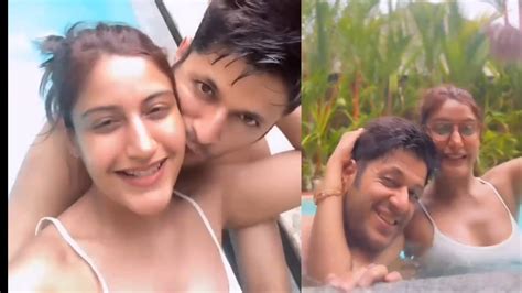 Surbhi Chandna Romance With Husband Karan Sharma In Swimming Pool