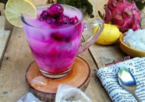 Resep Es Buah Naga Nata De Coco Oleh Tati Solina Cookpad