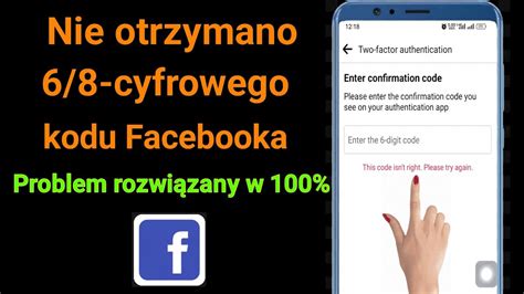 Jak naprawić uwierzytelnianie dwuskładnikowe na Facebooku Nie otrzymano