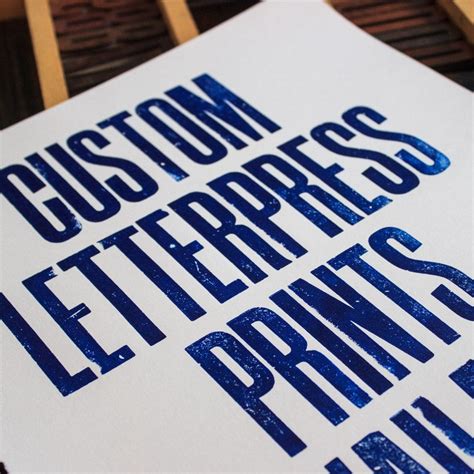 Letterpress Posters Etsy