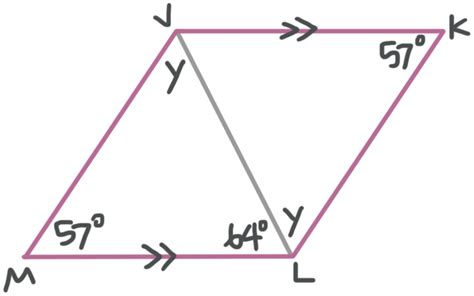 Measures Of Parallelograms Including Angles Sides And Diagonals — Krista King Math Online