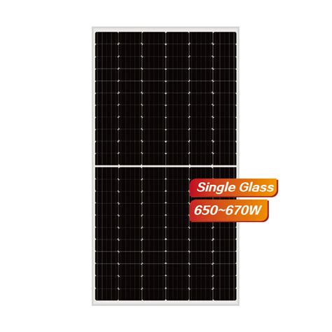 W W W Half Cell Pv Module Single Glass Series Monocrystalline