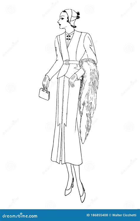 Fashion Of The 1920s Cartoon Vector 100356203