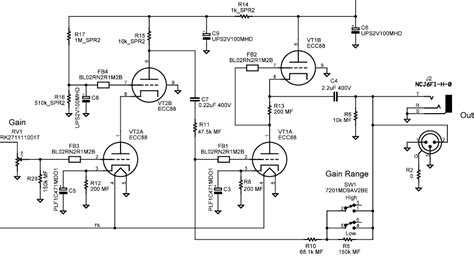 Microphone Preamplifier Schematic 3 Low Noise Microphone Pre