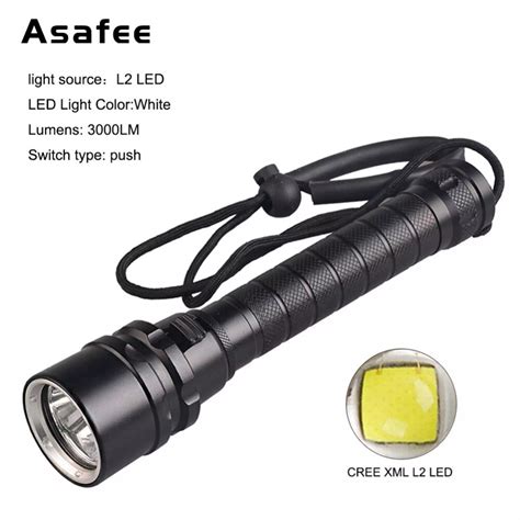 Asafee Fl D Lm L Diving Flashlight M Underwater Waterproof