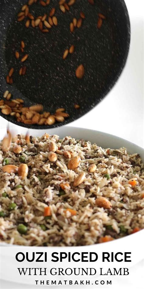 Ouzi Spiced Rice With Minced Lamb And Toasted Nuts Recipe Spiced