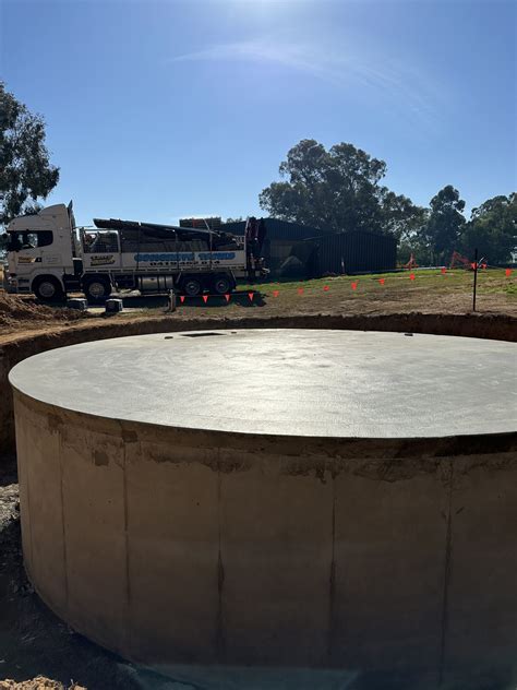 Concrete Lid For A L Underground Concrete Tank Nagambie Vic