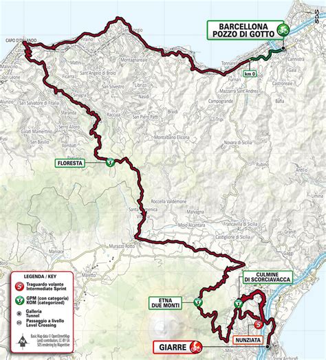 Tour De Sicile Parcours Et Profils Des Tapes Videos De Cyclisme