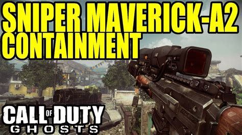 COD GHOSTS Map CONTAINMENT Au Sniper MAVERICK A2 Onsaulght DLC