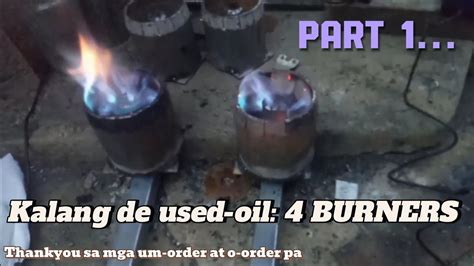 ASMR 4 BURNERS Kalan De Used Oil STEP BY STEP Process Making Hard