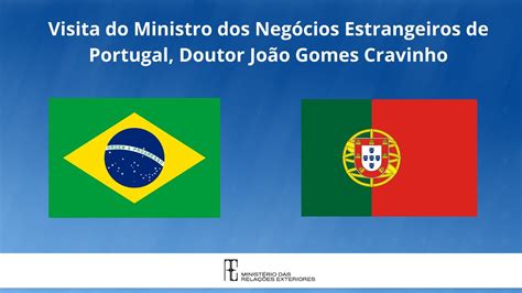 Visita Do Ministro Dos Negócios Estrangeiros De Portugal Doutor João