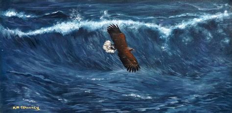 White Tailed Sea Eagle Painting By Kieran Mcelhinney Fine Art America