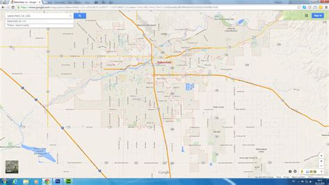 Bakersfield, California Map