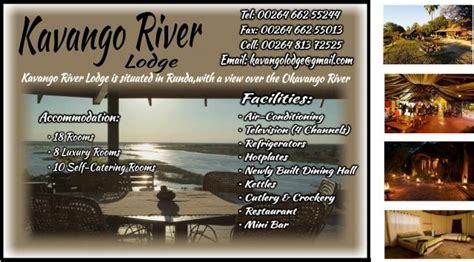 Kavango River Lodge - Accommodation Tourism