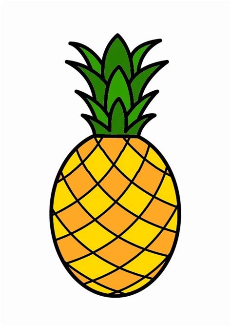 36 dessins de coloriage Ananas à imprimer