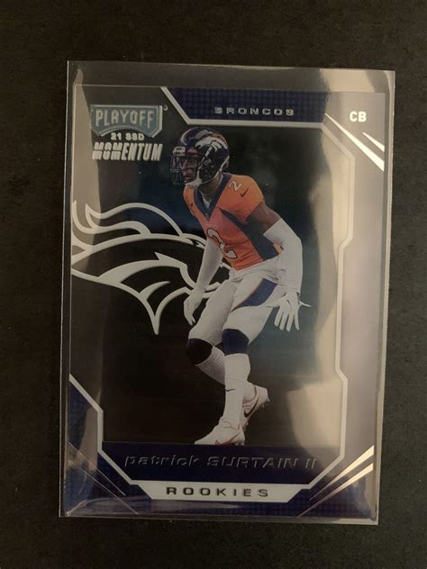 Patrick Surtain Ii Panini Chronicles Playoff Football Momentum Rc