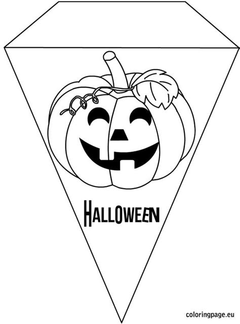 Printable Halloween Banner Coloring Page