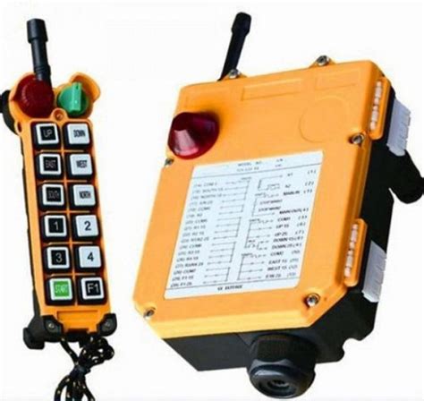 Yellow Metal Radio Remote Control For Crane Related Voltage V