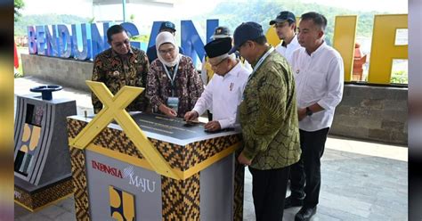 Wapres Ma Ruf Resmikan Bendungan Cipanas Jadi Sumber Irigasi Pertanian