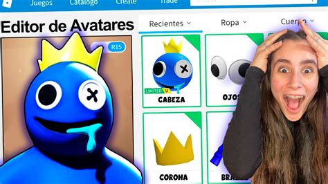 Creamos El Perfil De Blue De Rainbow Friends En Roblox Youtube