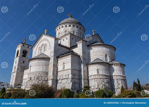 Podgorica External View Of Cathedral Of The Resurrection Of Christ In