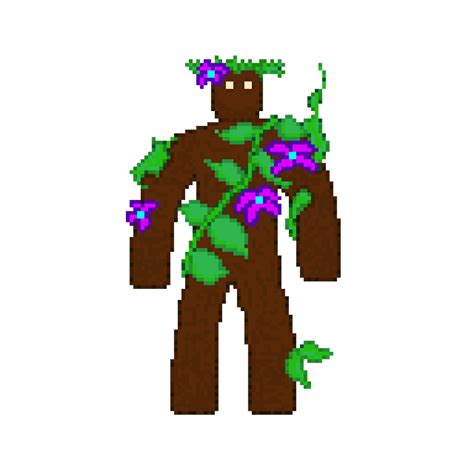 [OC] My player's Treant Druid (pixel art) : DnD