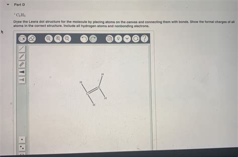 Solved Part D Ch Draw The Lewis Dot Structure For The Chegg