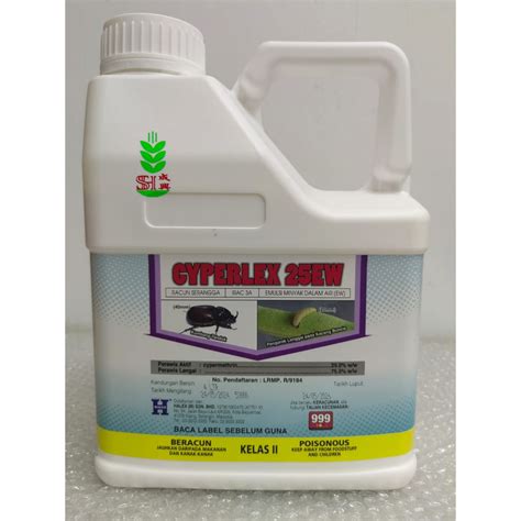 4L Halex Cyperlex 25EW Cypermethrin 25 Kesing Kutu Beruang Racun