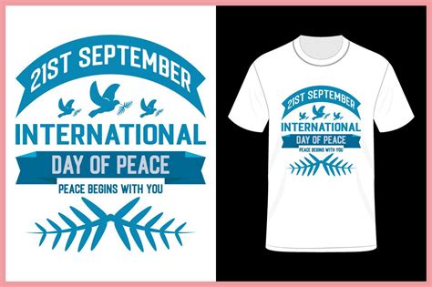 International Peace Day T Shirt Design Graphic By Riyad Aid · Creative